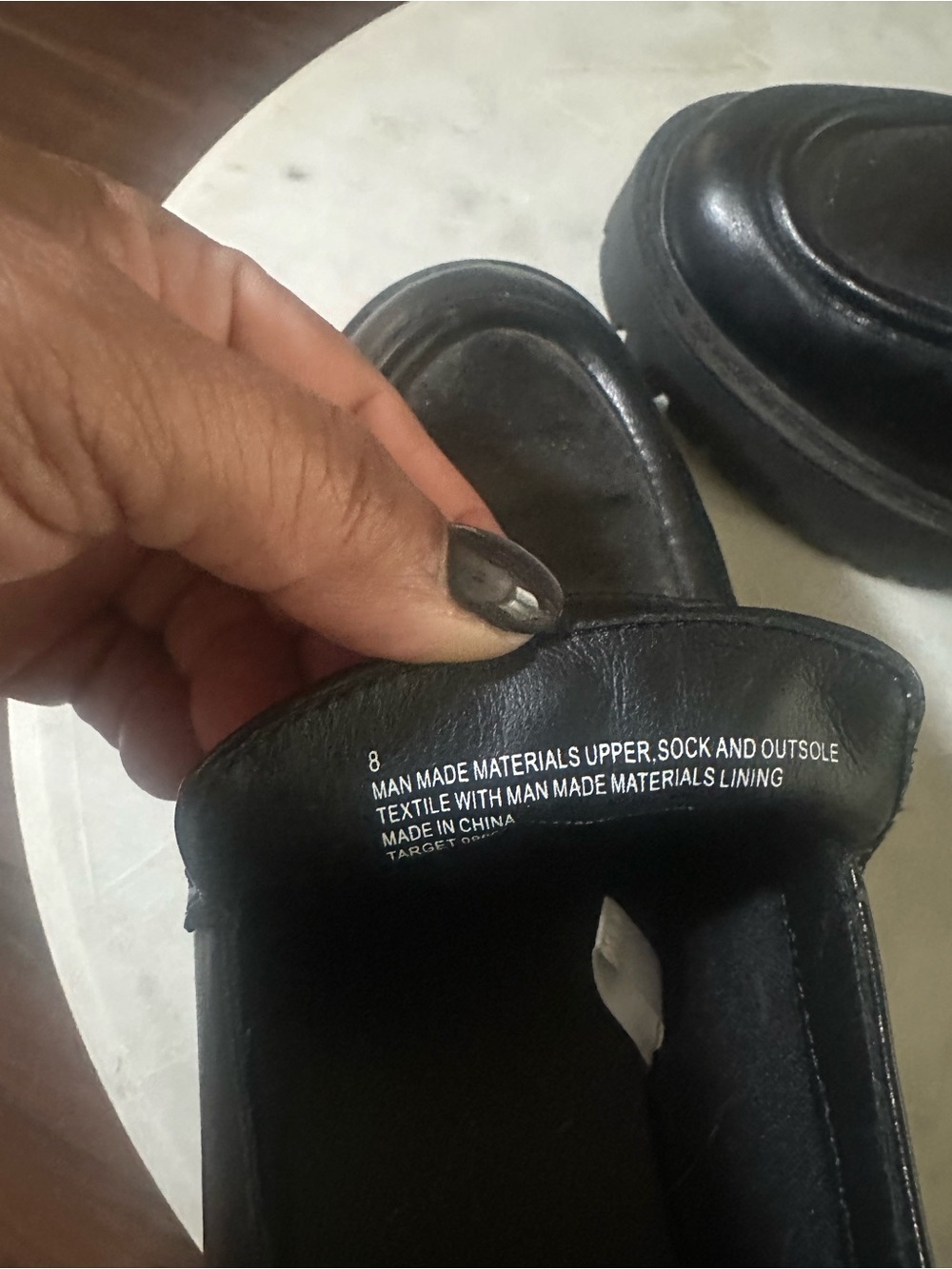 Target Black Chunky Heel Penny Loafers - Picture 3 of 3